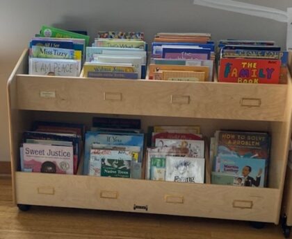 AUUC Children’s Library shelves